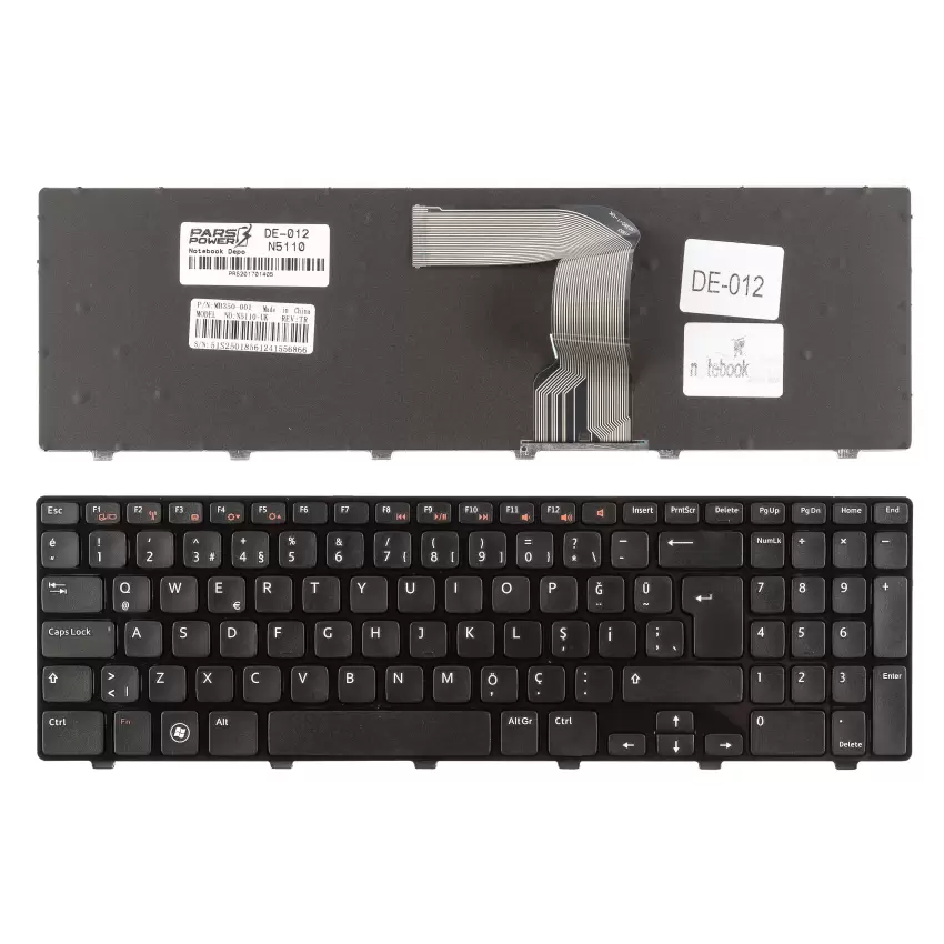 Dell Inspiron N5110-31F23B, N5110-31F43B Notebook Klavye (Siyah TR)