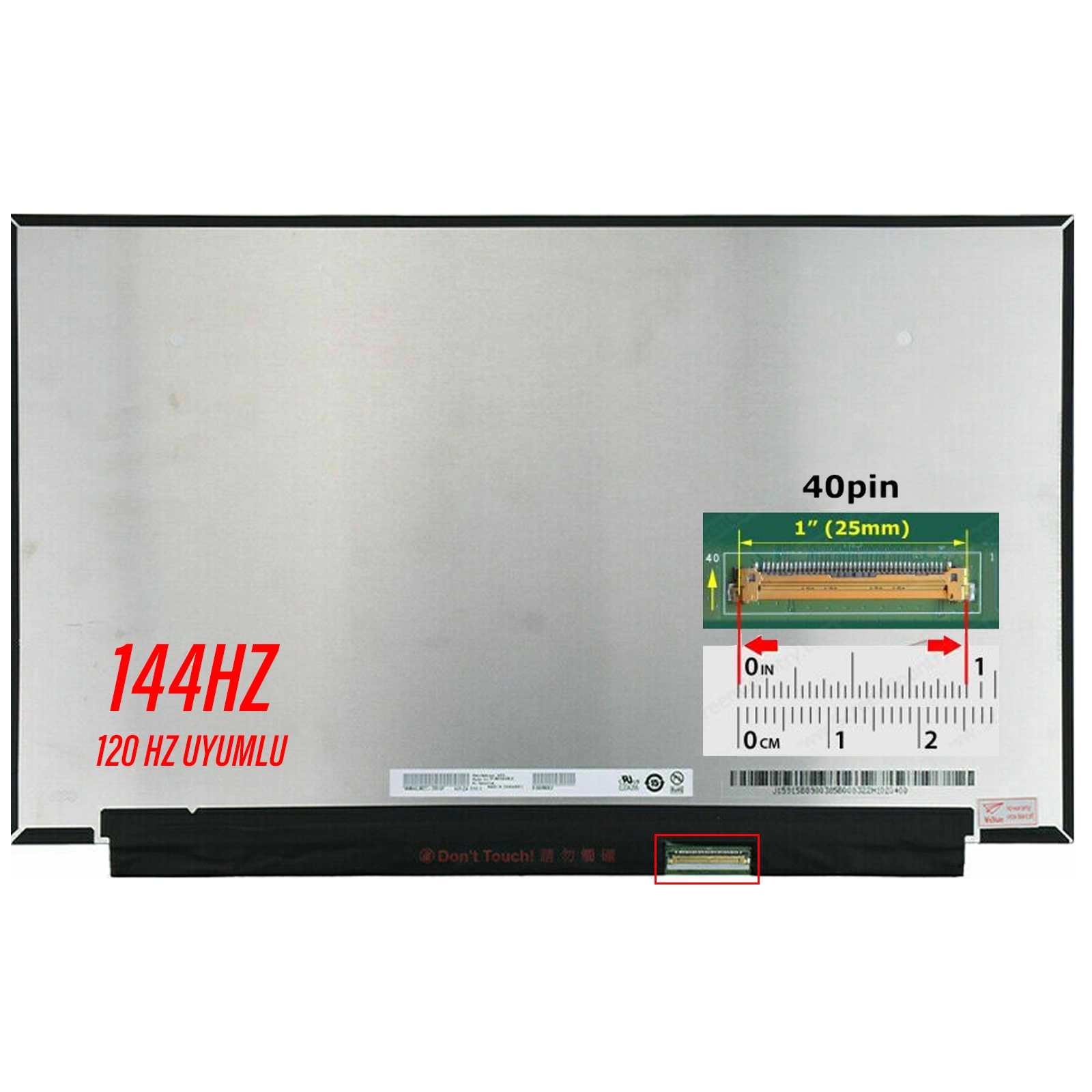 Écran LCD LED 15.6" NV156FHM-N4K V3.1 1920x1080 144Hz 40pin - Compatible Portable
