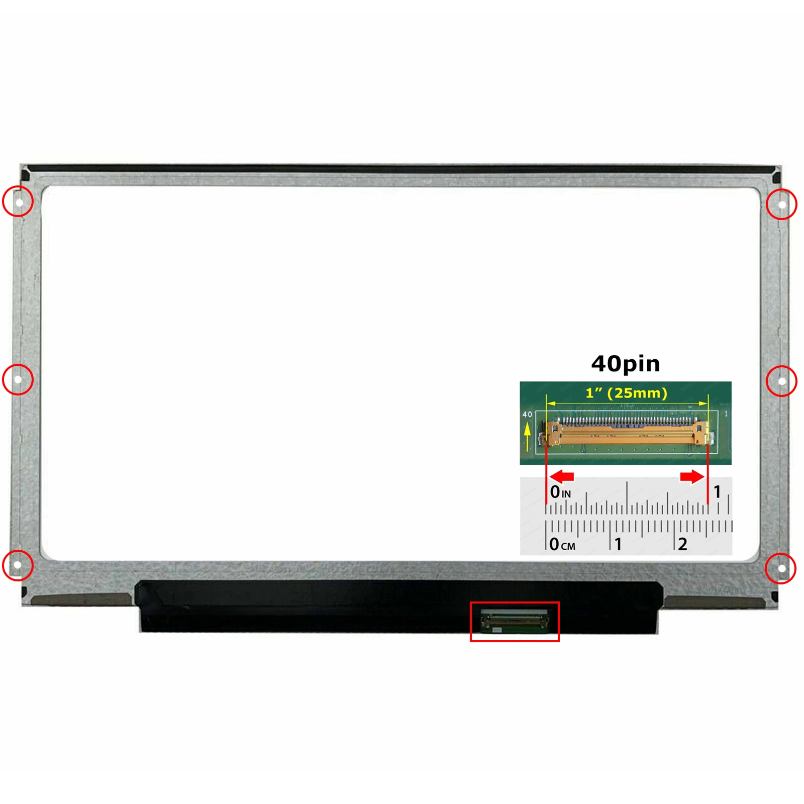Originale Lg Philips Lp133Wh1(Tl)(A2) Lcd Display Schermo Originale 13.3 Hd Led 40Pin (334LH832