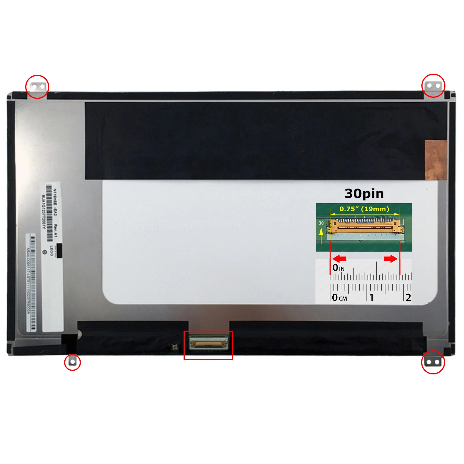 Écran LCD 17 Pouces N17FGE -L21 Rev C1 - 40 Pins - Pour HP, Occasion En Bon état