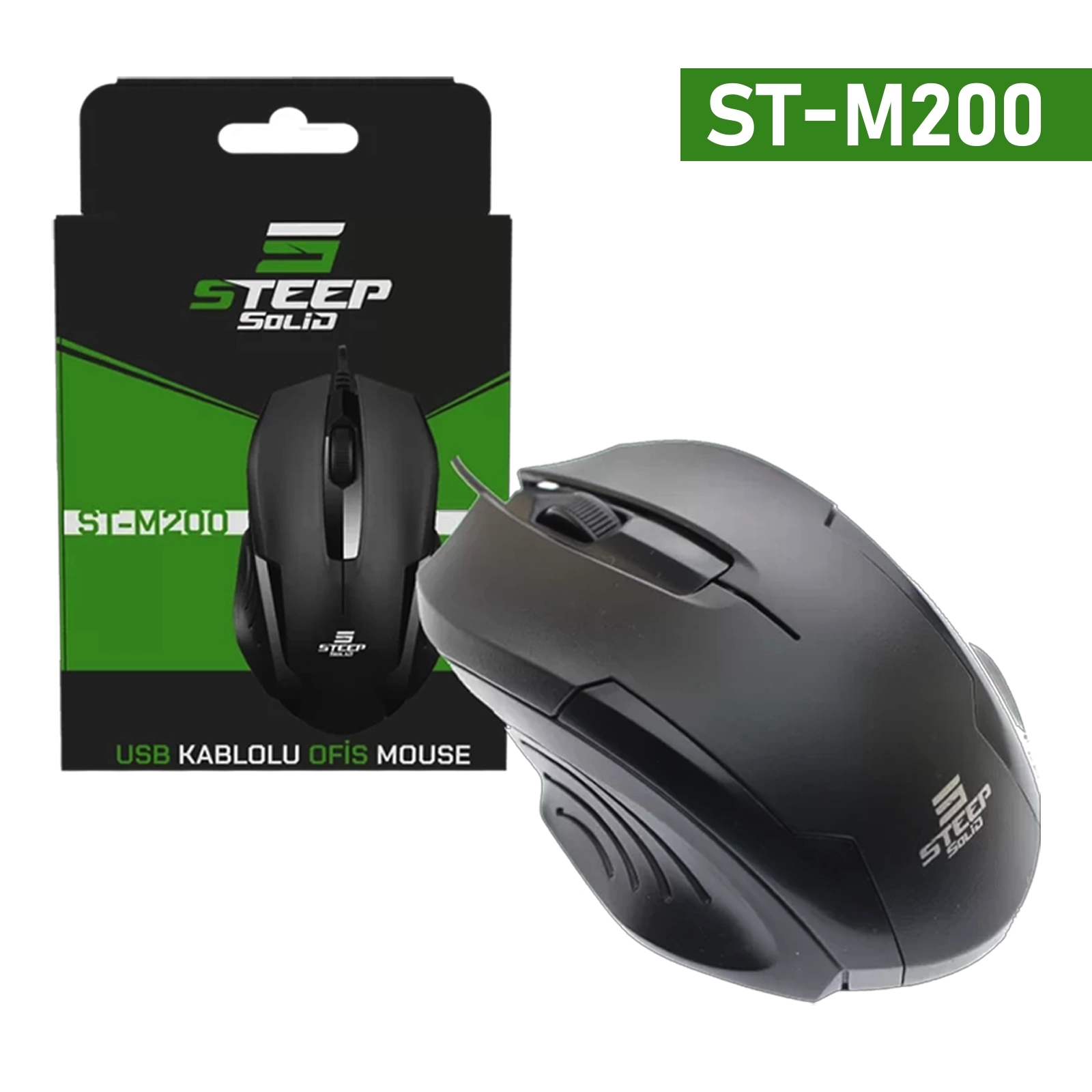 Steep Sw Steep Solid ST-M200 Kablolu Mouse (Siyah) Satın Al - Aynı Gün Kargo