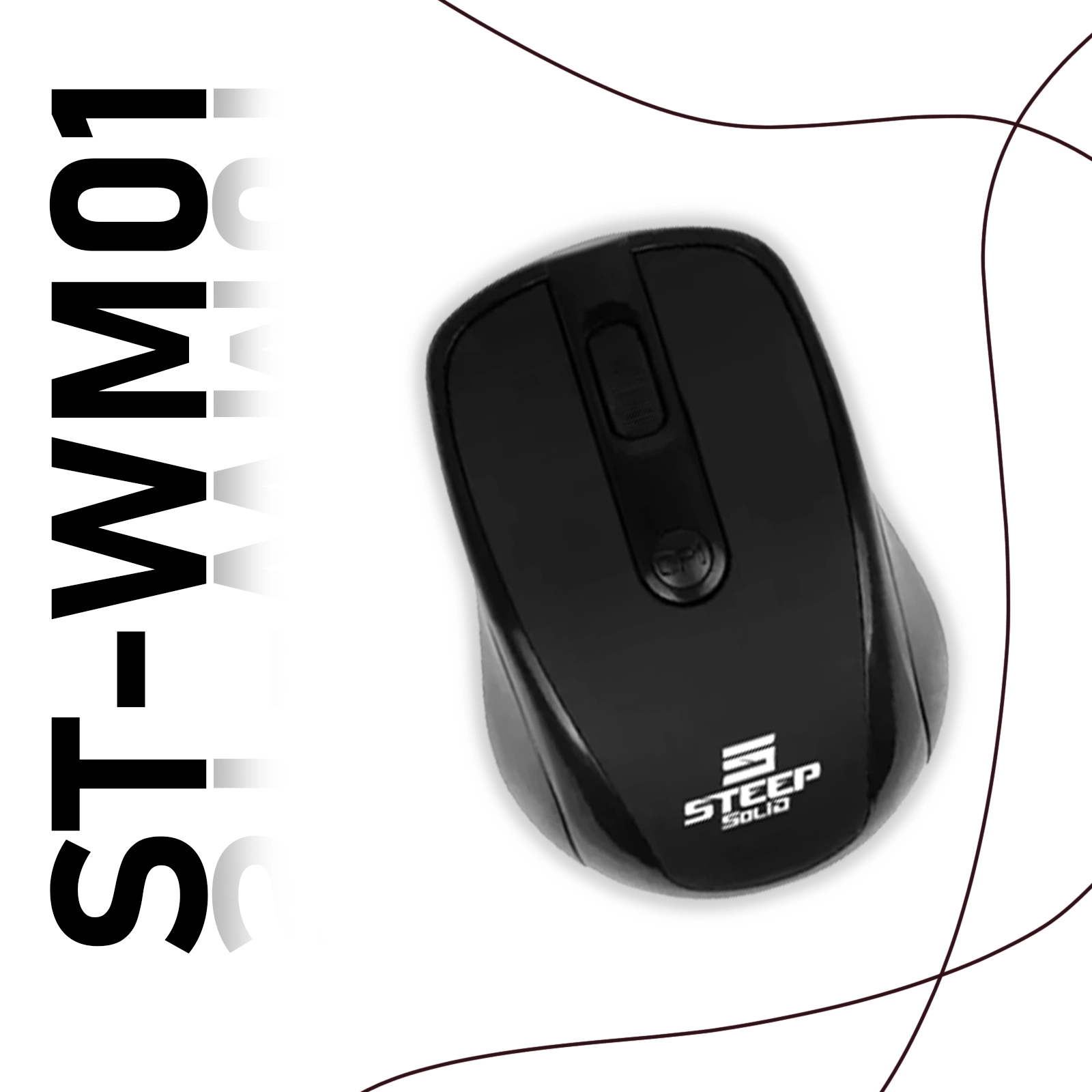 Steep Sw Steep Solid ST-WM01 Optik Kablosuz Wireless Mouse (Siyah) Satın Al ...