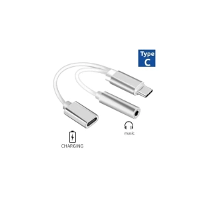 TYPE-C 2in1 Şarj Ve Aux kablosu Kın KY-174