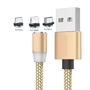 X-Cable 3ü 1 arada Metal Manyetik Kablo 360