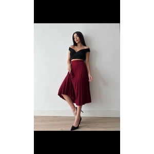 Kirmizi R. Pileli Bel Lastikli