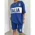 Mavi Italia Oversize Unisex Şortlu Takım