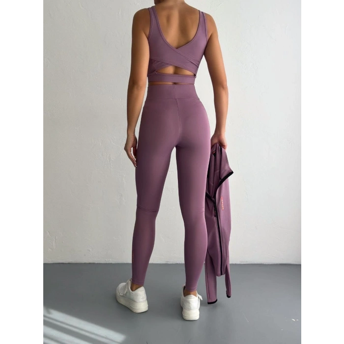 Mor Premium Üçlü Set Takım