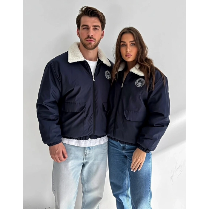 FB Çift Taraflı Kürklü Taraftar Mont