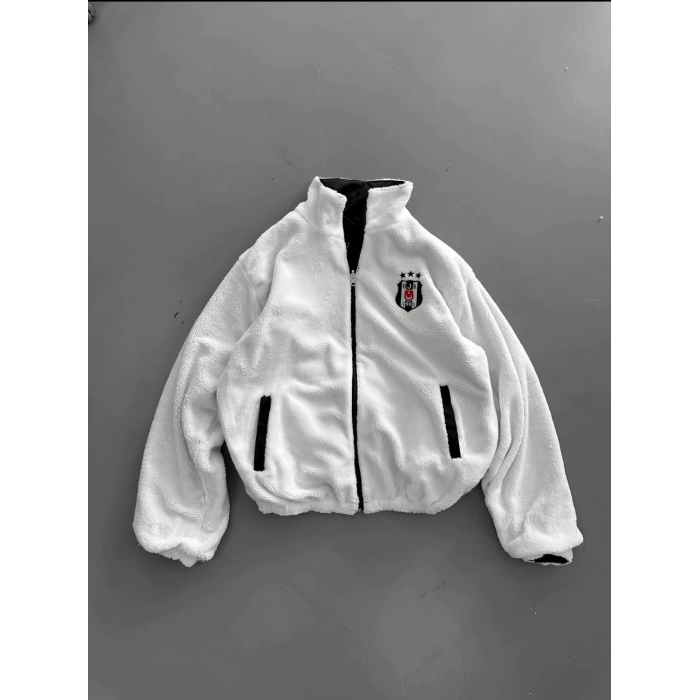 BJK Çift Taraflı Kürklü Taraftar Mont