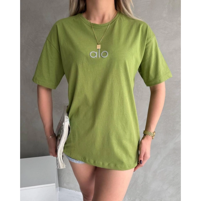 Yeşil Alo Süprem Oversize Tshirt