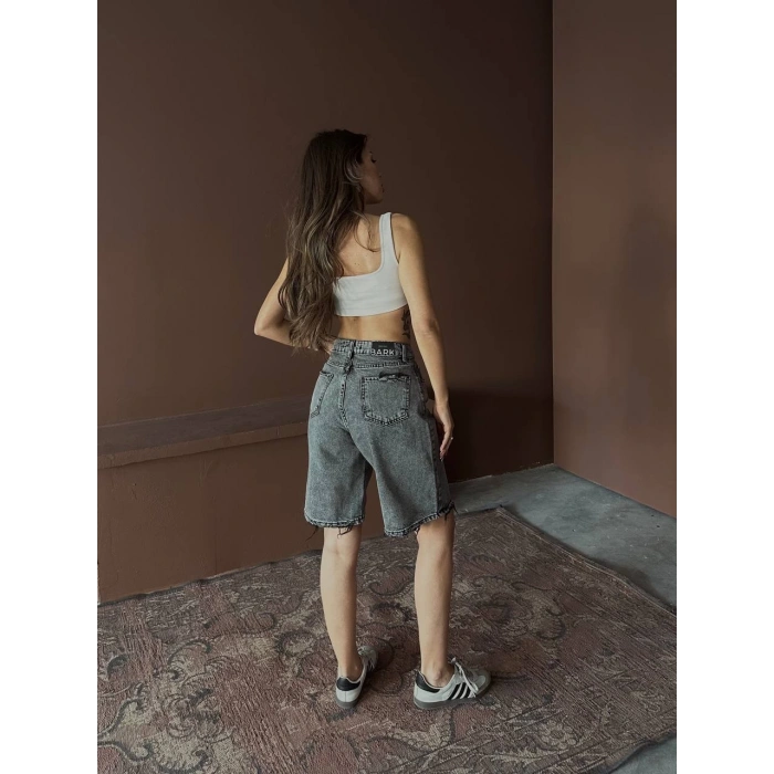 Antrasit Street One Baggy Kot Şort