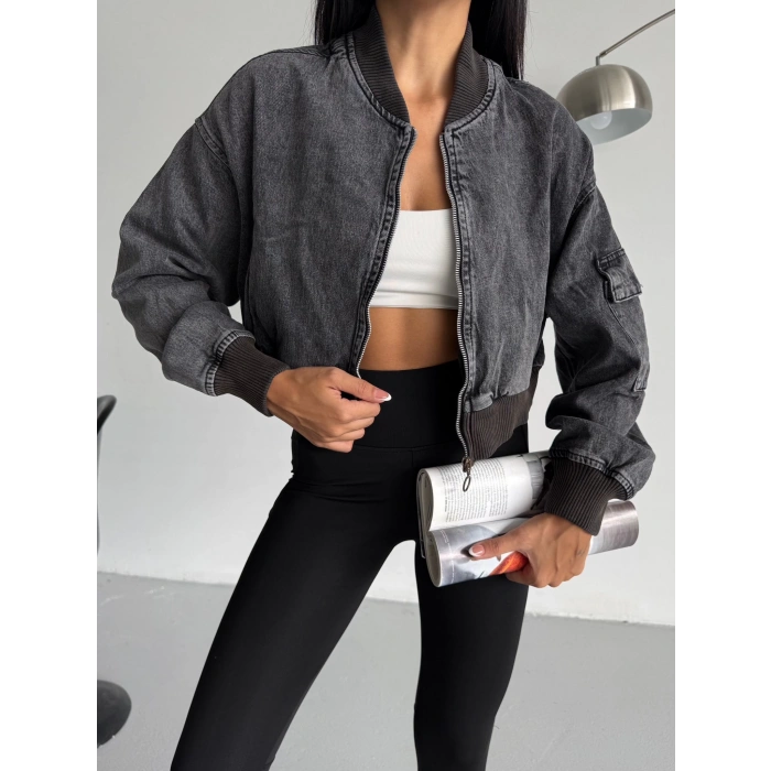 Antrasit ZR Bumber Kot Ceket