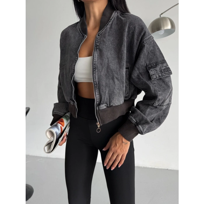 Antrasit ZR Bumber Kot Ceket