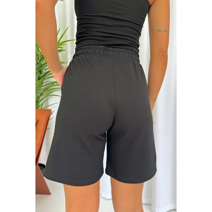 Siyah Oysho Modal Kumaş Şort