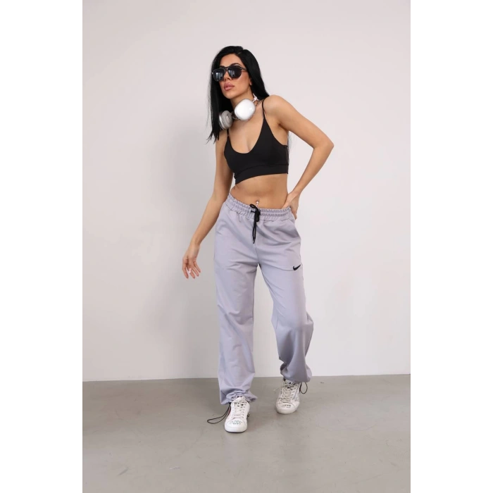 Gri NK İki İplik Paça Lastikli Eşofman