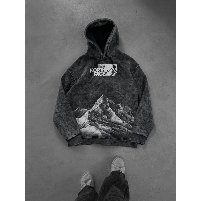 Vintage NF Üç İplik Oversize Kapşonlu Sweat