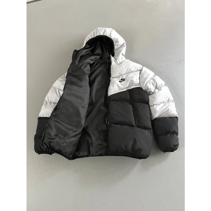 Gri NK Unisex Kapşonlu Şime Mont