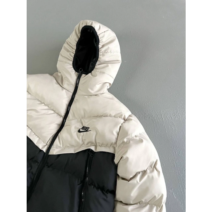 Bej NK Unisex Kapşonlu Şime Mont