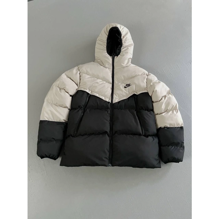 Bej NK Unisex Kapşonlu Şime Mont