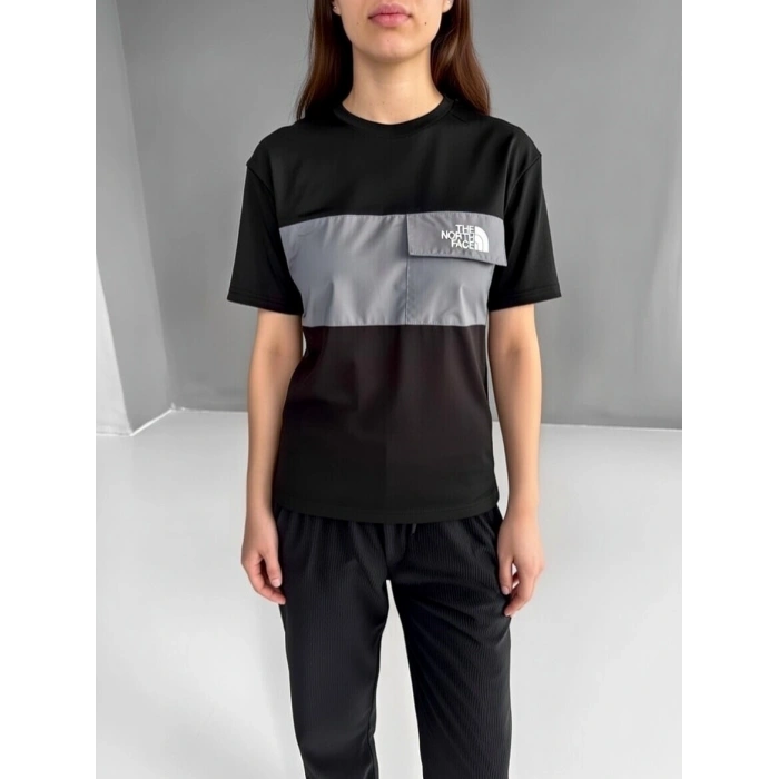 Gri Şerit NF Oversize Unisex Tshirt