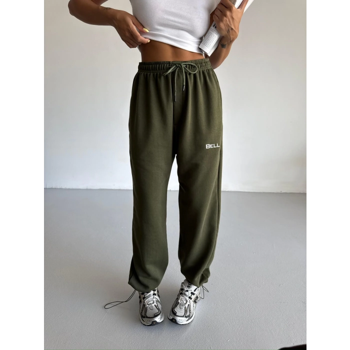 Haki Bell Stoperli Oversize Unisex Eşofman