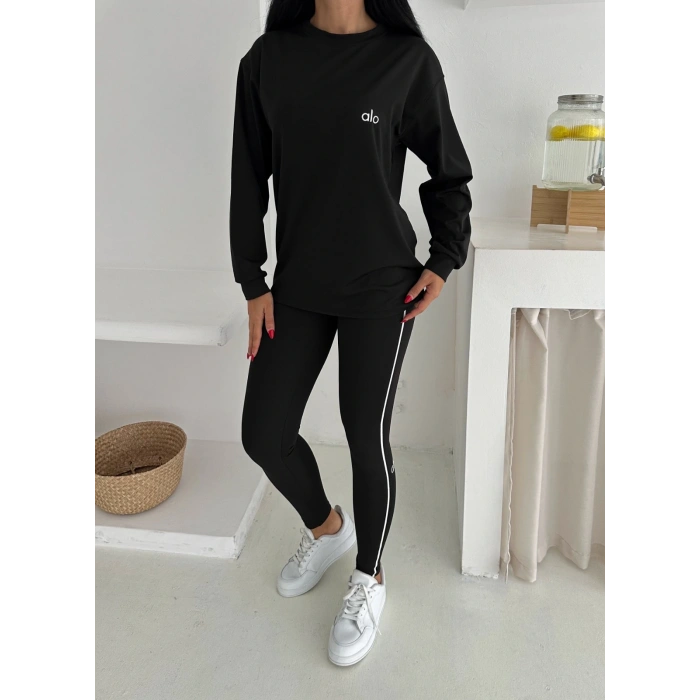 Siyah Arabiyeli Modal Taytlı Takım