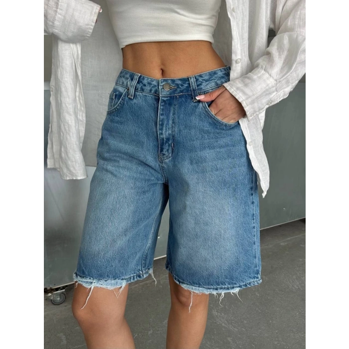 Mavi Street One Baggy Kot Şort