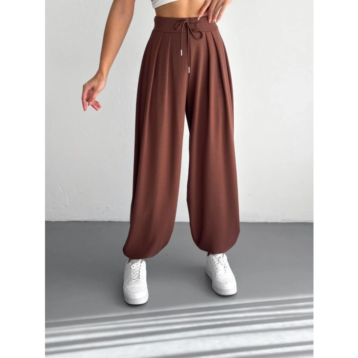 Kahve Oysho Modal Şalvar Pantolon