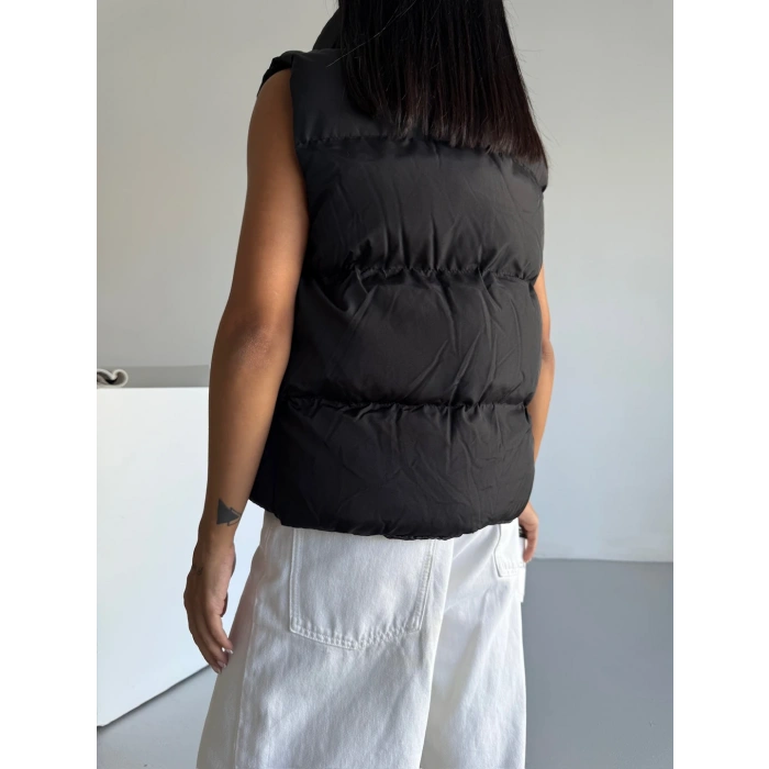 Siyah Alo Şişme Yelek