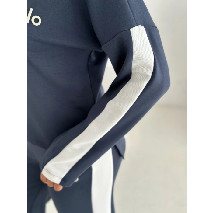 Antrasit Alo Yırtmaçlı Modal İkili Takım