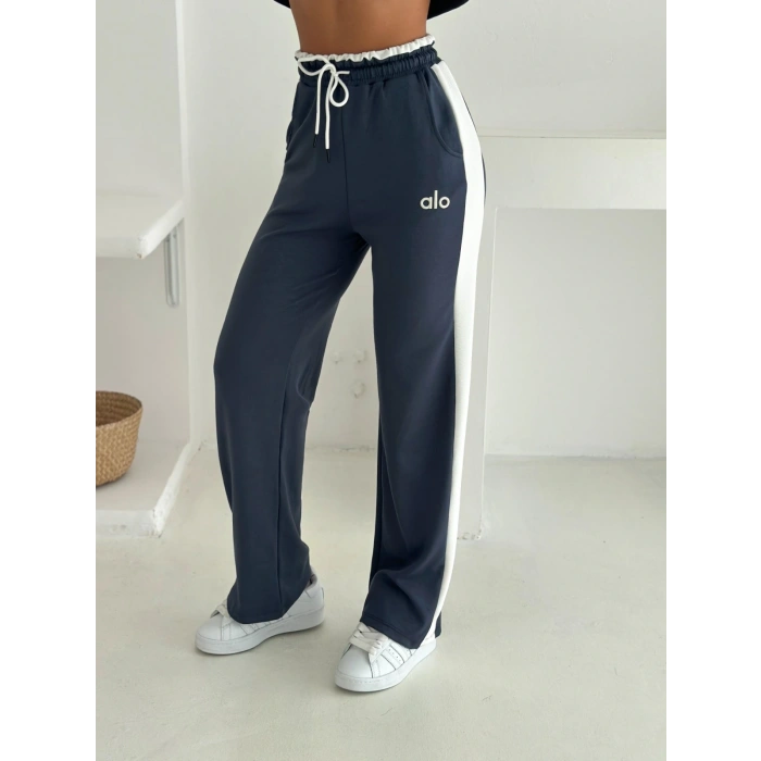 Antrasit Alo Yırtmaçlı Modal İkili Takım