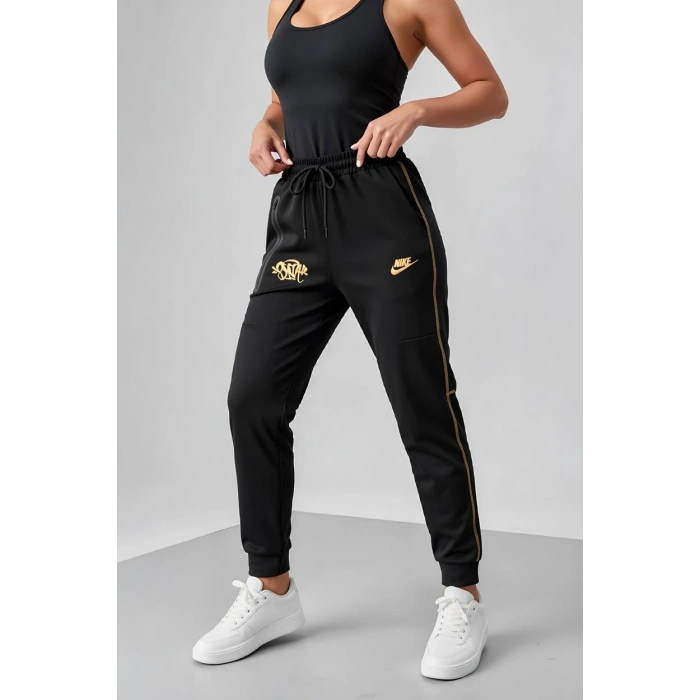Siyah NK Biyeli Jogger Eşofman