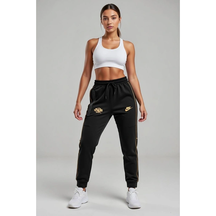Siyah NK Biyeli Jogger Eşofman