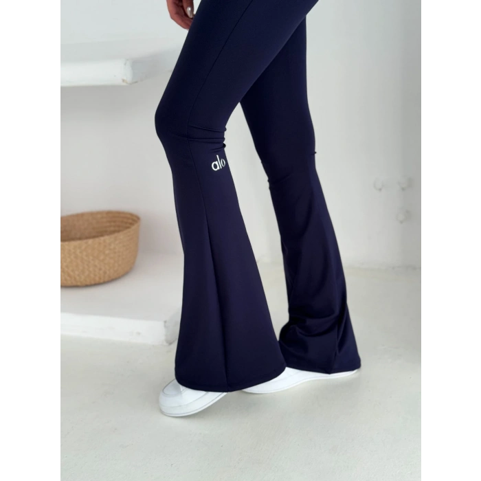 Lacivert Power Likra Dalgıç İspanyol Taytlı Takım