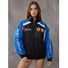 Mavi Ferrari İçi astarlı Unisex Bomber Ceket