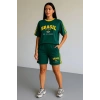 Yeşil Brasil Oversize Unisex Şortlu Takım