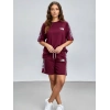 Bordo NF Oversize Unisex Şortlu Takım