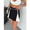 Siyah Çift Renk Modal Şort Etek