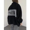 Siyah Nf Oversize Unisex Kıvırcık Kürklü Ceket