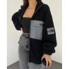 Siyah Nf Oversize Unisex Kıvırcık Kürklü Ceket