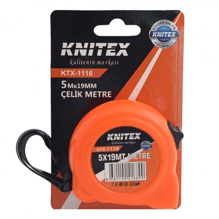 Çelik Şerit Metre 5Mt X 19Mm / KTX-1116