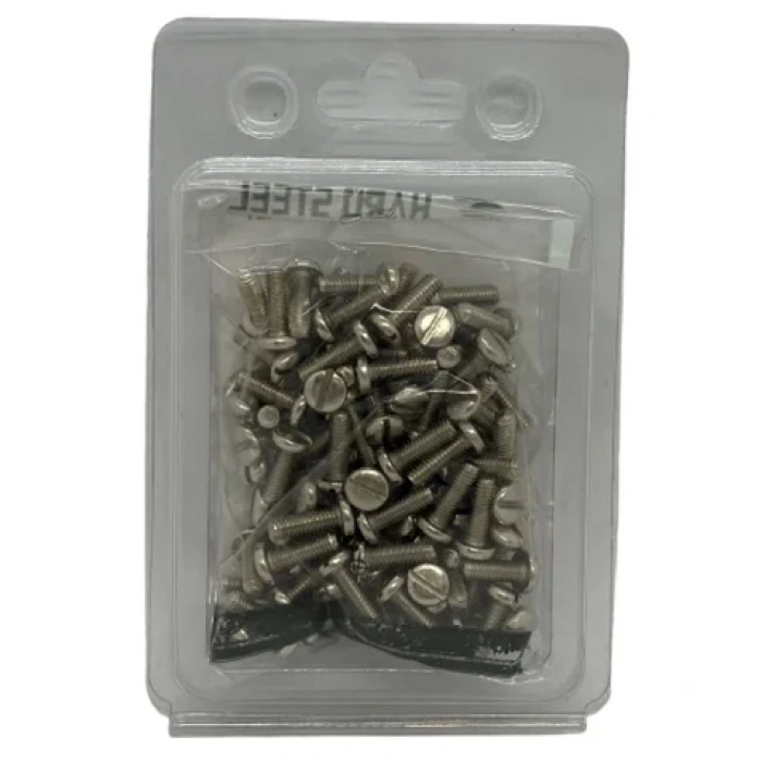 Düz Makine Ayak Vidası Beyaz / 060671-012 100ADET