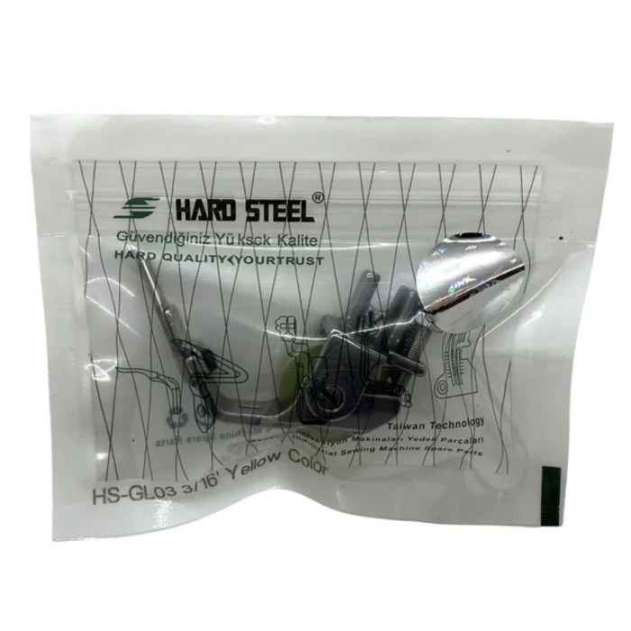 Düz Makine Ekstrafor Sarı Teker Ayak / HS-GL03 3/16