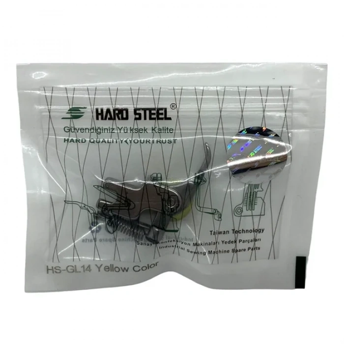 Düz Makine Fermuar Sol İçe Bakan Sarı Teker Ayak / HS-GL14