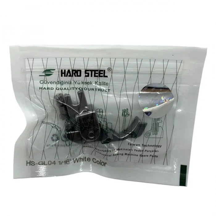 Düz Makine Sp-18 Model Tırnaklı Çima Beyaz Teker Ayak / HS-GL04 1/16