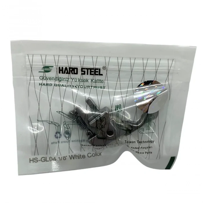 Düz Makine Sp-18 Model Tırnaklı Çima Beyaz Teker Ayak / HS-GL04 1/8