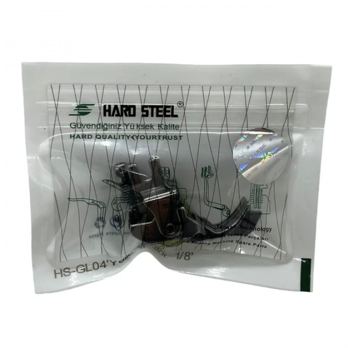 Düz Makine Sp-18 Model Tırnaklı Çima Sarı Teker Ayak / HS-GL04 1/8