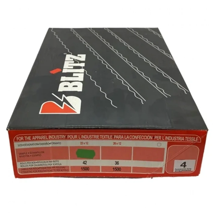 Etiketleme Makinesi 4 No Yeşil Etiket / 12X22 42ADET