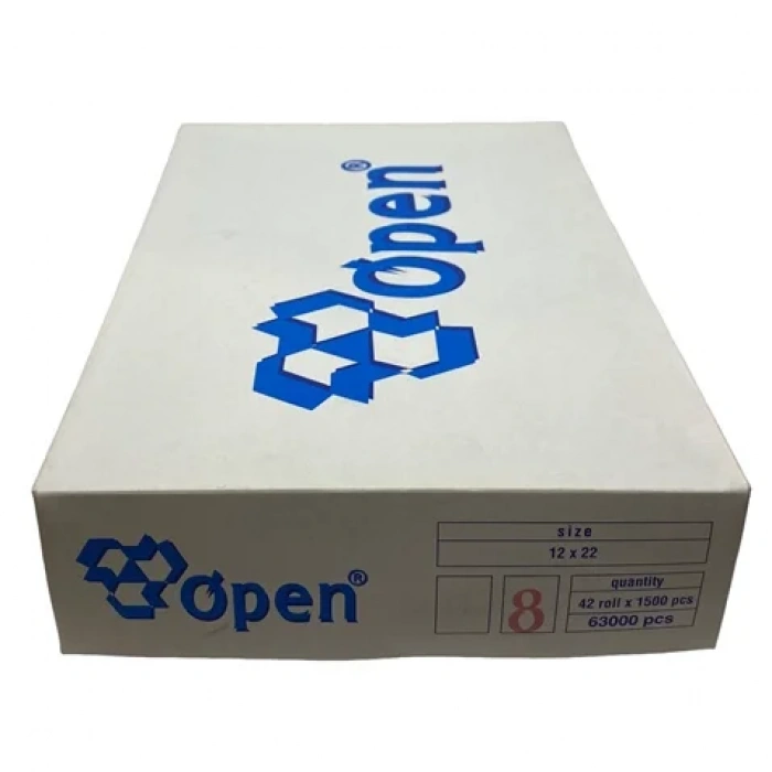 Etiketleme Makinesi 8 No Beyaz Etiket / 12X22 42ADET