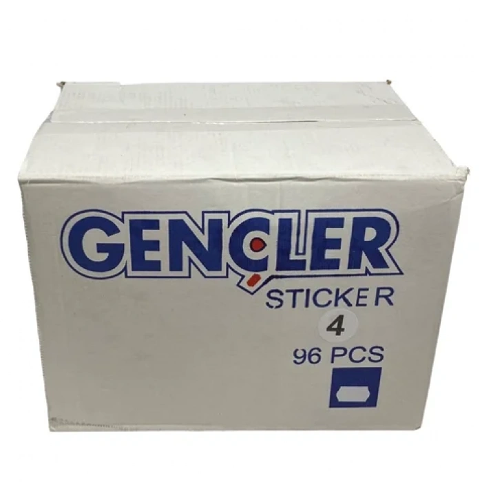 Etiketleme Makinesi Çok Yapışkanlı 4 No Etiket 96Adet